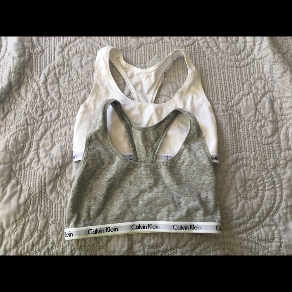 2 Calvin Klein lounge bras both size S